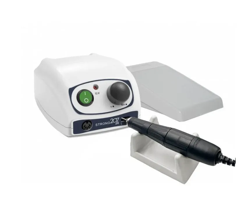 Микромотор комплект Saeshin STRONG 207A + Наконечник 102L Handpiece + вариационная педаль Strong 207